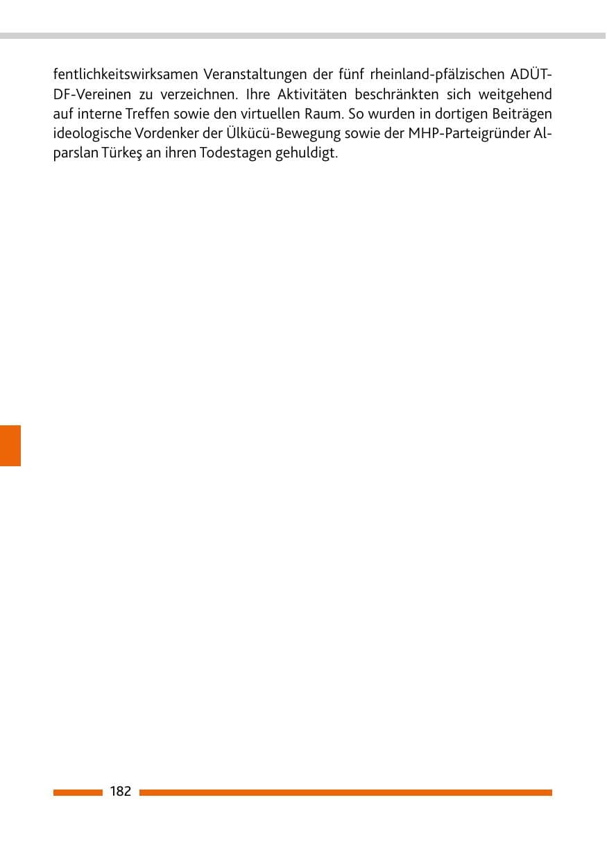 Seite 184 des Verfassungsschutzbericht 2021 Rheinland-Pfalz