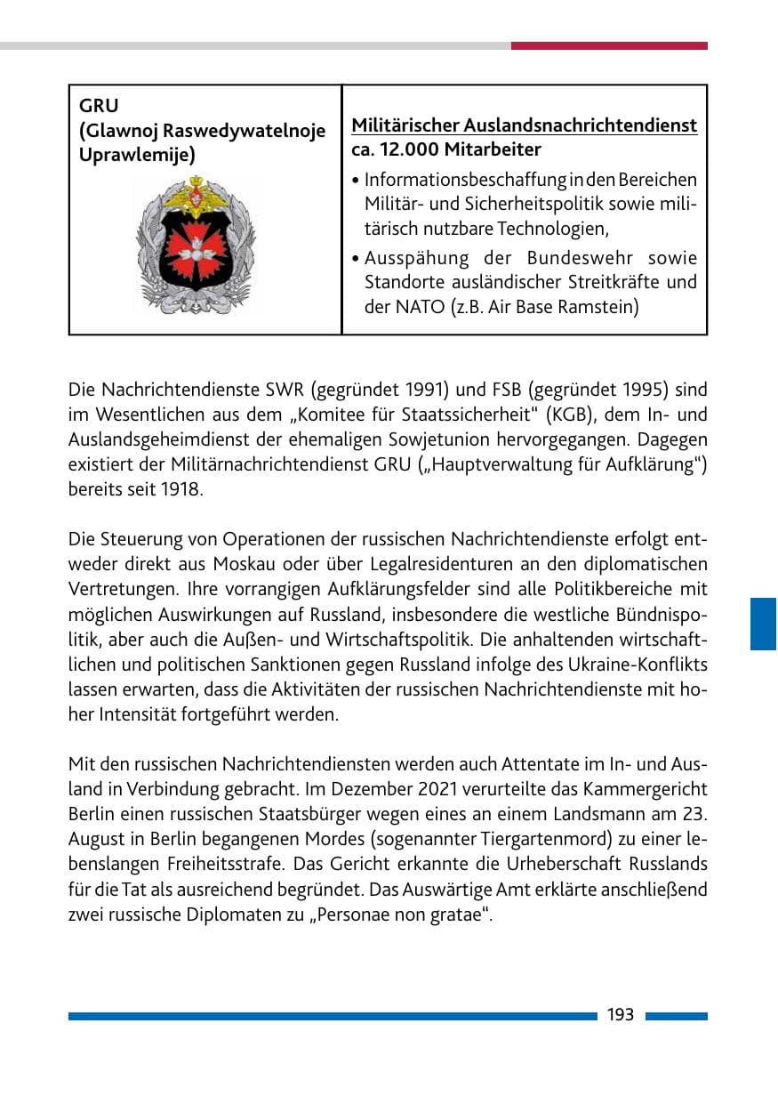 Seite 195 des Verfassungsschutzbericht 2021 Rheinland-Pfalz