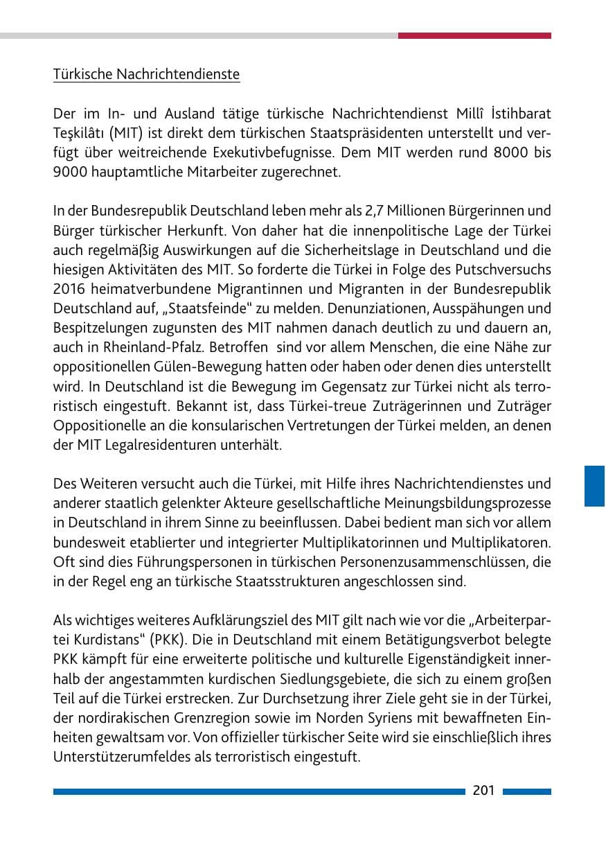 Seite 203 des Verfassungsschutzbericht 2021 Rheinland-Pfalz