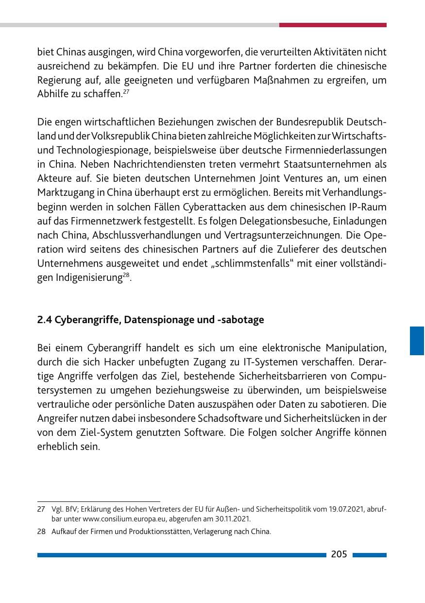 Seite 207 des Verfassungsschutzbericht 2021 Rheinland-Pfalz