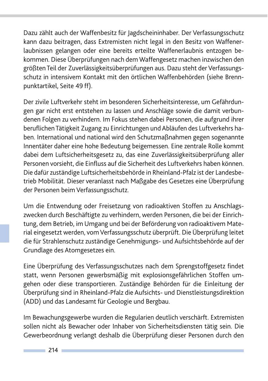 Seite 216 des Verfassungsschutzbericht 2021 Rheinland-Pfalz