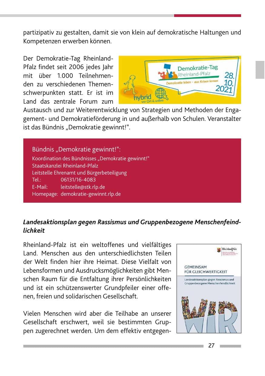 Seite 29 des Verfassungsschutzbericht 2021 Rheinland-Pfalz
