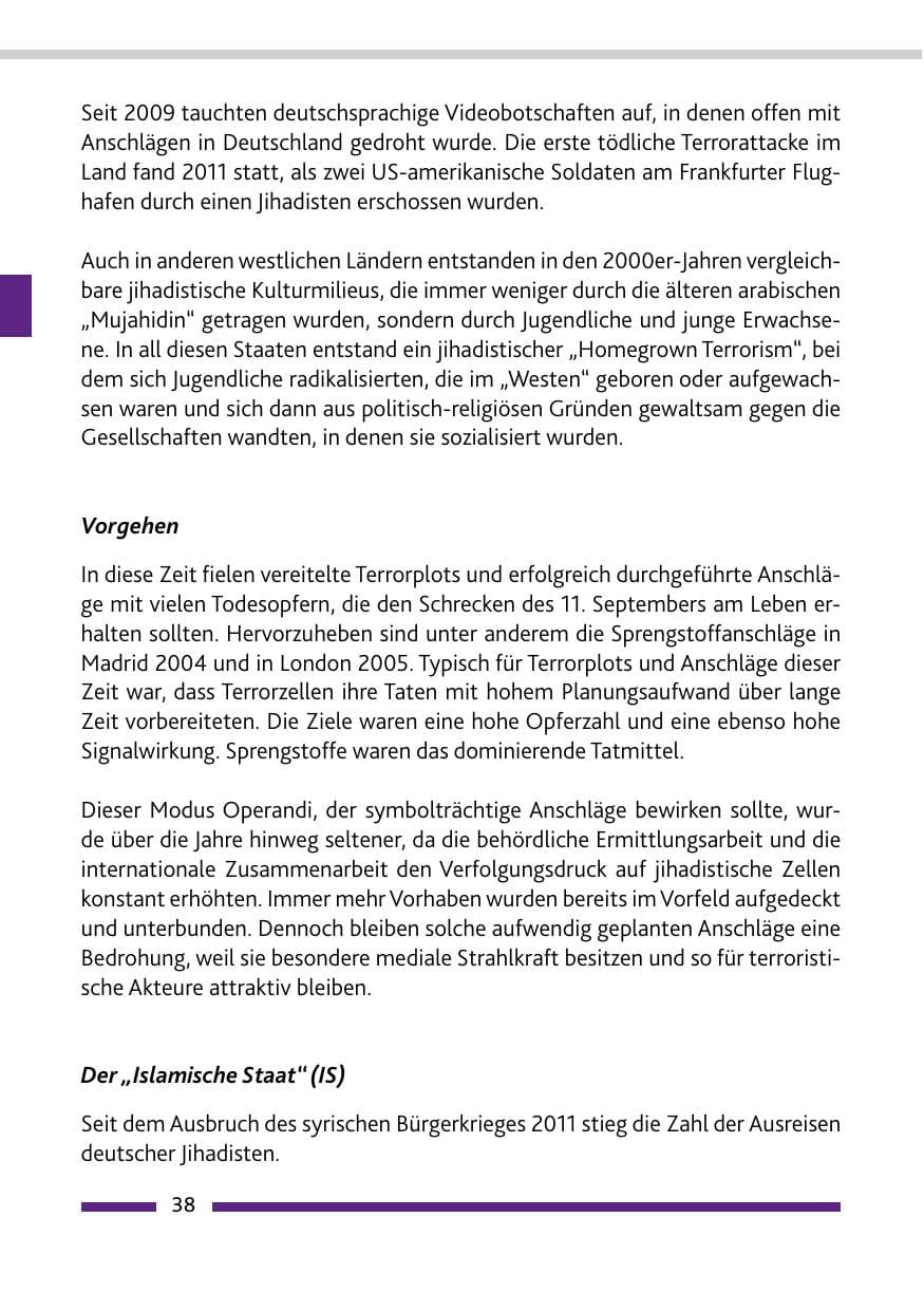Seite 40 des Verfassungsschutzbericht 2021 Rheinland-Pfalz