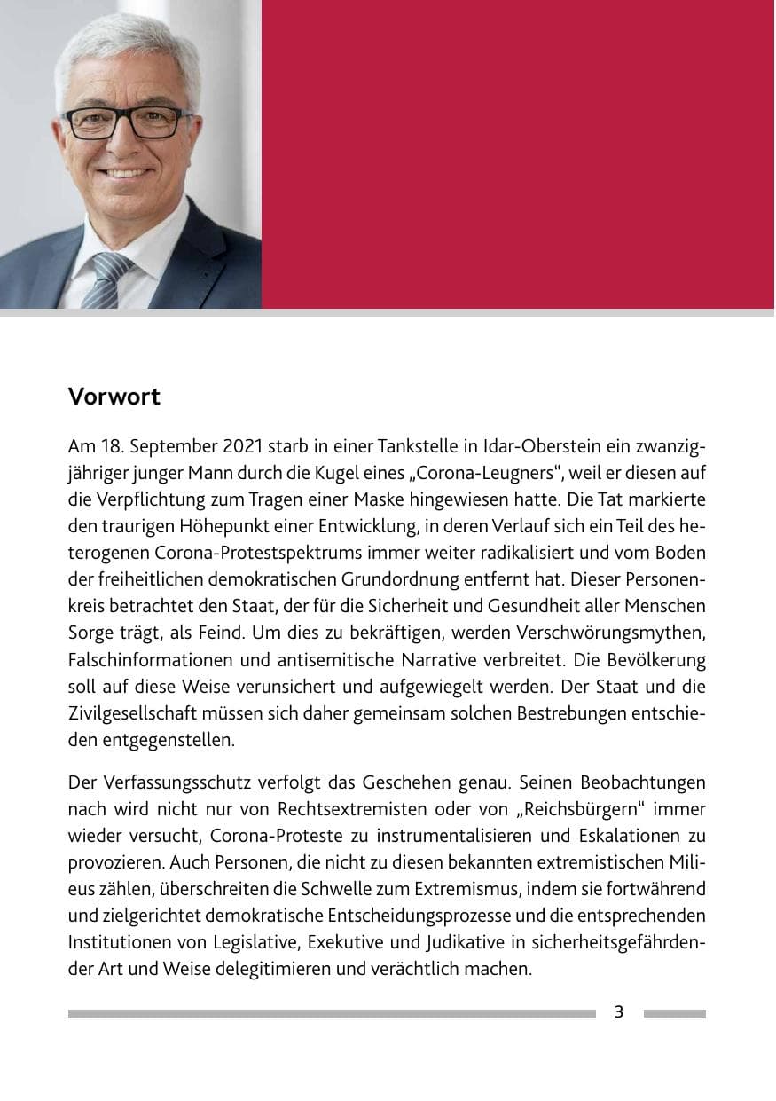 Seite 5 des Verfassungsschutzbericht 2021 Rheinland-Pfalz