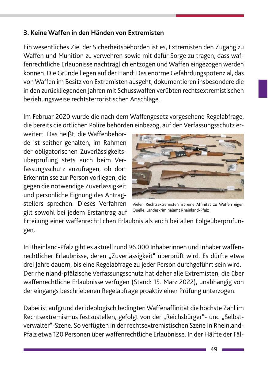 Seite 51 des Verfassungsschutzbericht 2021 Rheinland-Pfalz