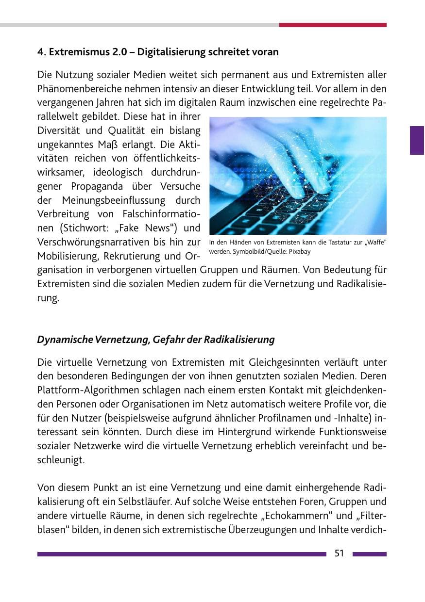 Seite 53 des Verfassungsschutzbericht 2021 Rheinland-Pfalz