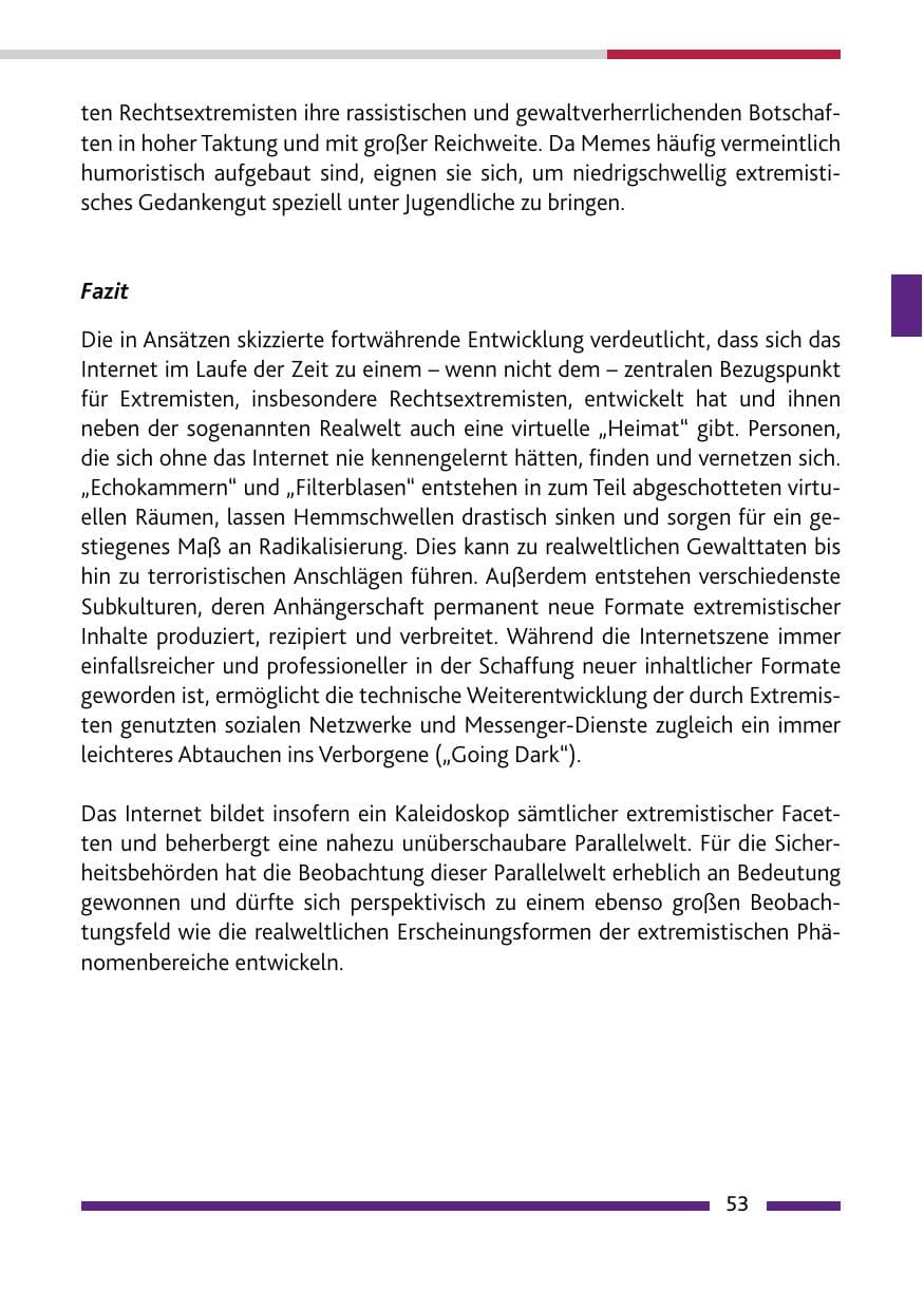 Seite 55 des Verfassungsschutzbericht 2021 Rheinland-Pfalz