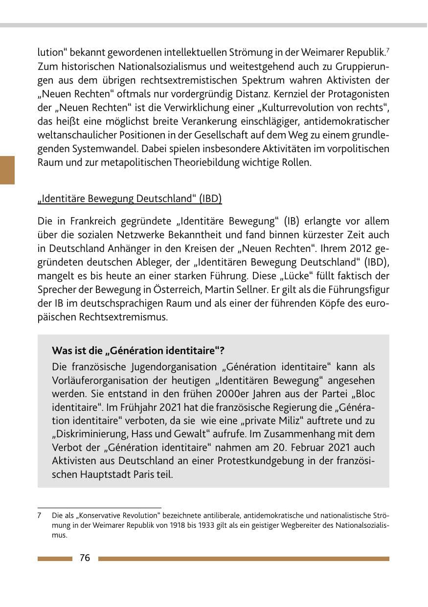 Seite 78 des Verfassungsschutzbericht 2021 Rheinland-Pfalz