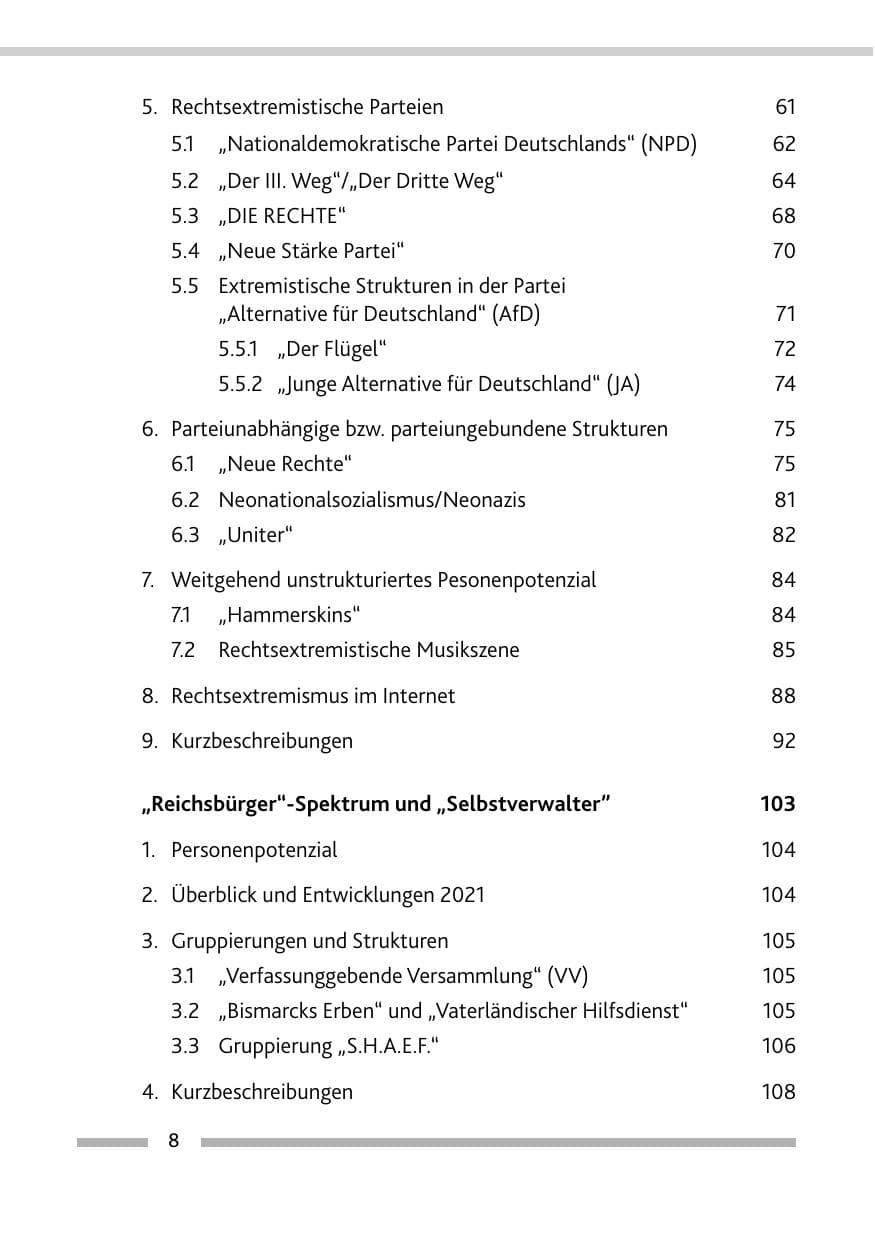 Seite 10 des Verfassungsschutzbericht 2021 Rheinland-Pfalz