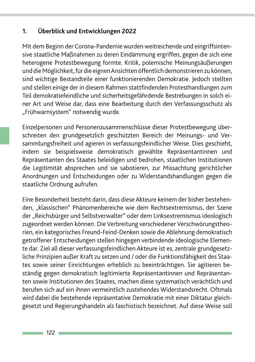Seite 124 des Verfassungsschutzbericht 2022 Rheinland-Pfalz