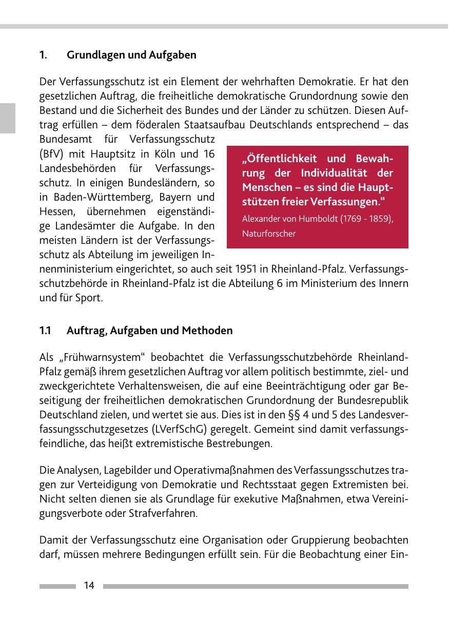 Seite 16 des Verfassungsschutzbericht 2022 Rheinland-Pfalz