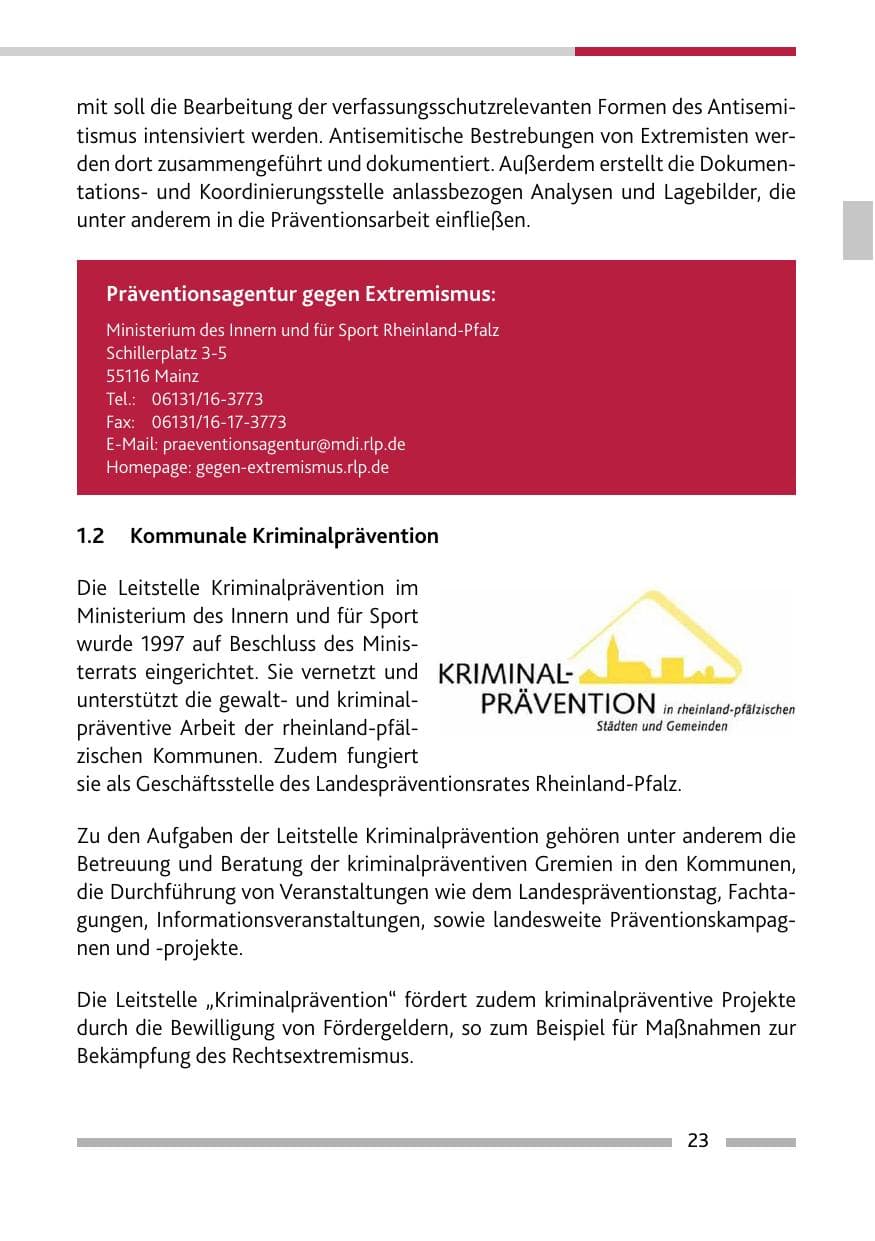 Seite 25 des Verfassungsschutzbericht 2022 Rheinland-Pfalz