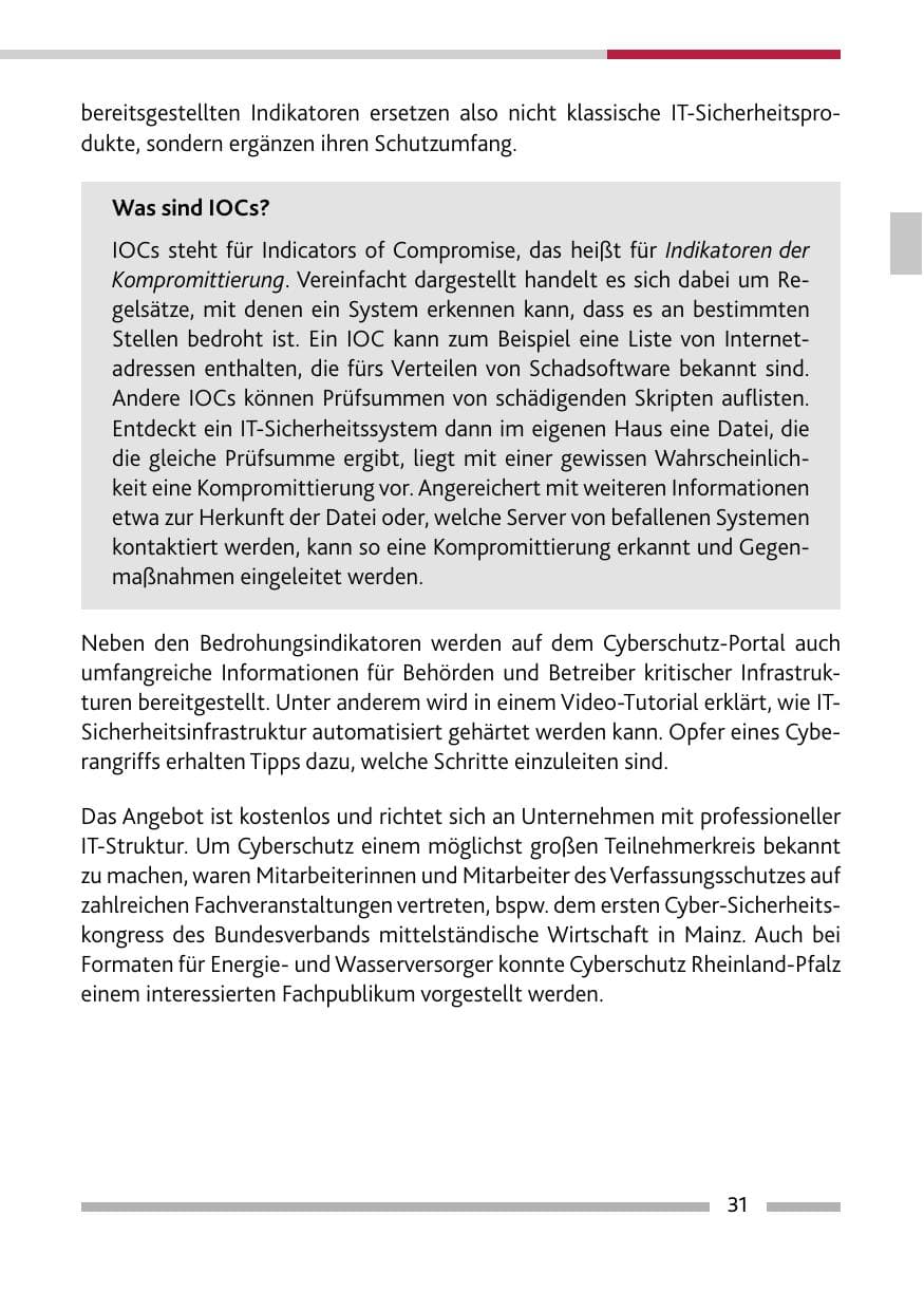 Seite 33 des Verfassungsschutzbericht 2022 Rheinland-Pfalz
