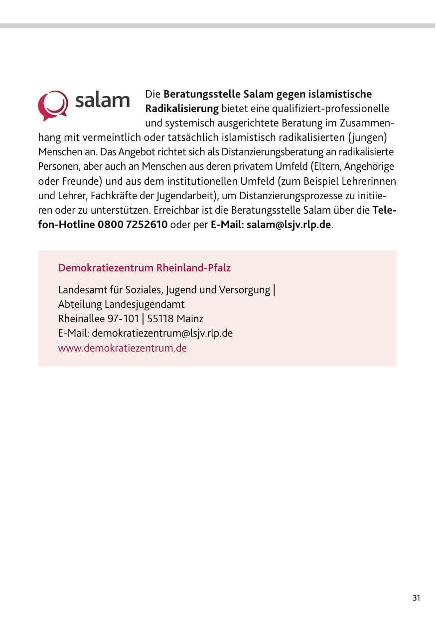 Seite 31 des Verfassungsschutzbericht 2023 Rheinland-Pfalz