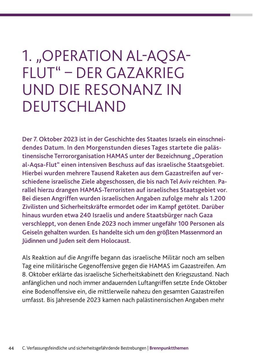 Seite 44 des Verfassungsschutzbericht 2023 Rheinland-Pfalz