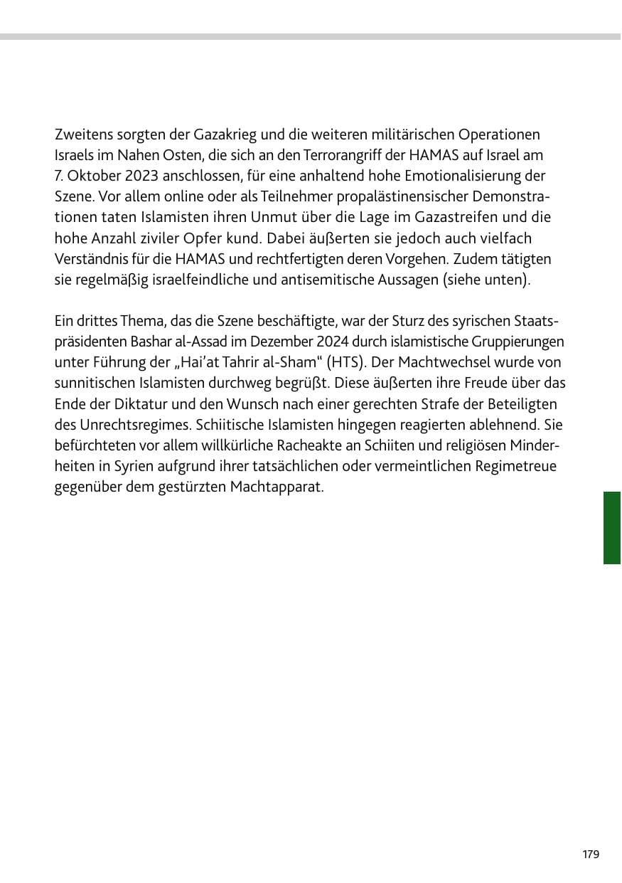 Seite 179 des Verfassungsschutzbericht 2024 Rheinland-Pfalz