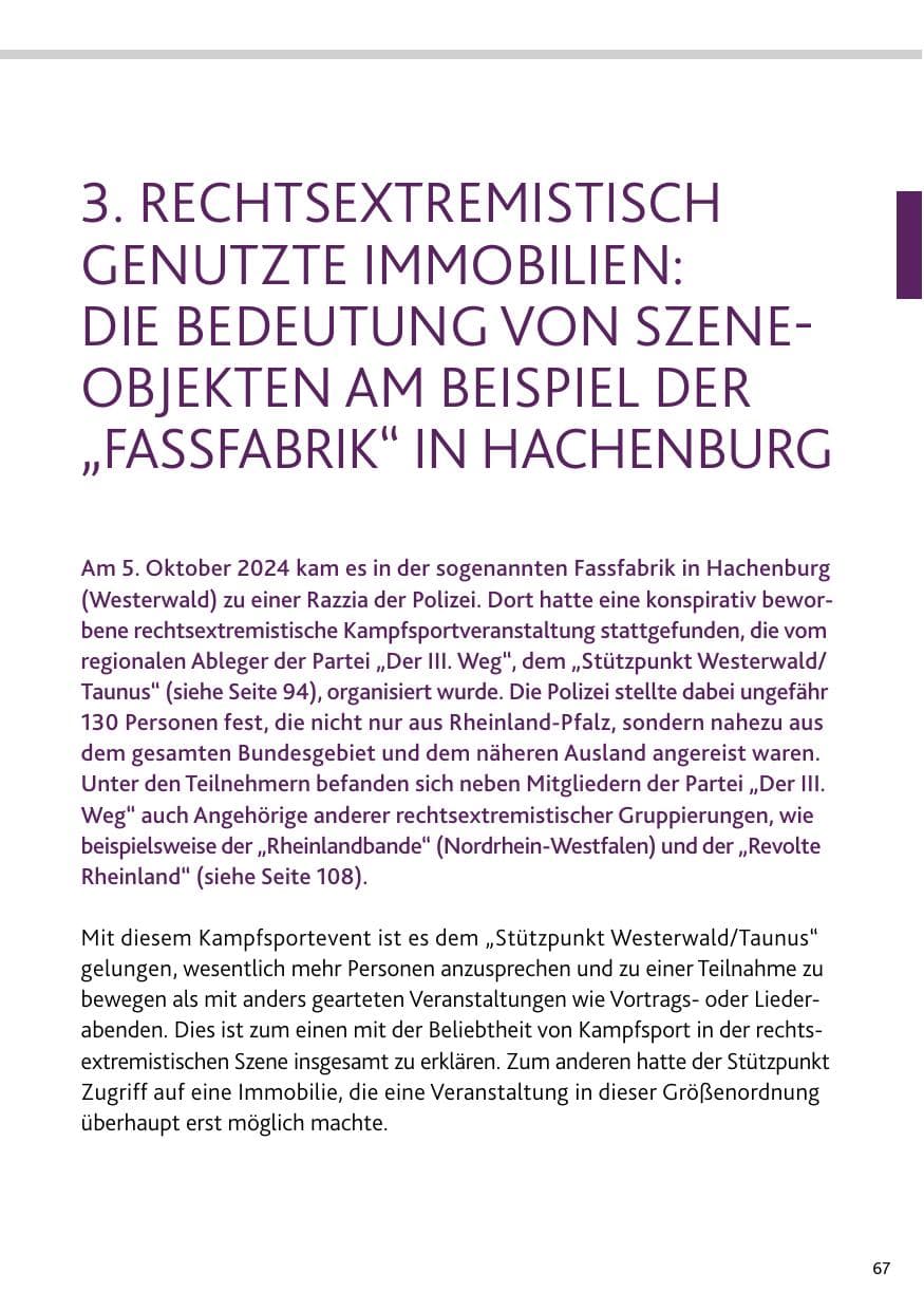 Seite 67 des Verfassungsschutzbericht 2024 Rheinland-Pfalz