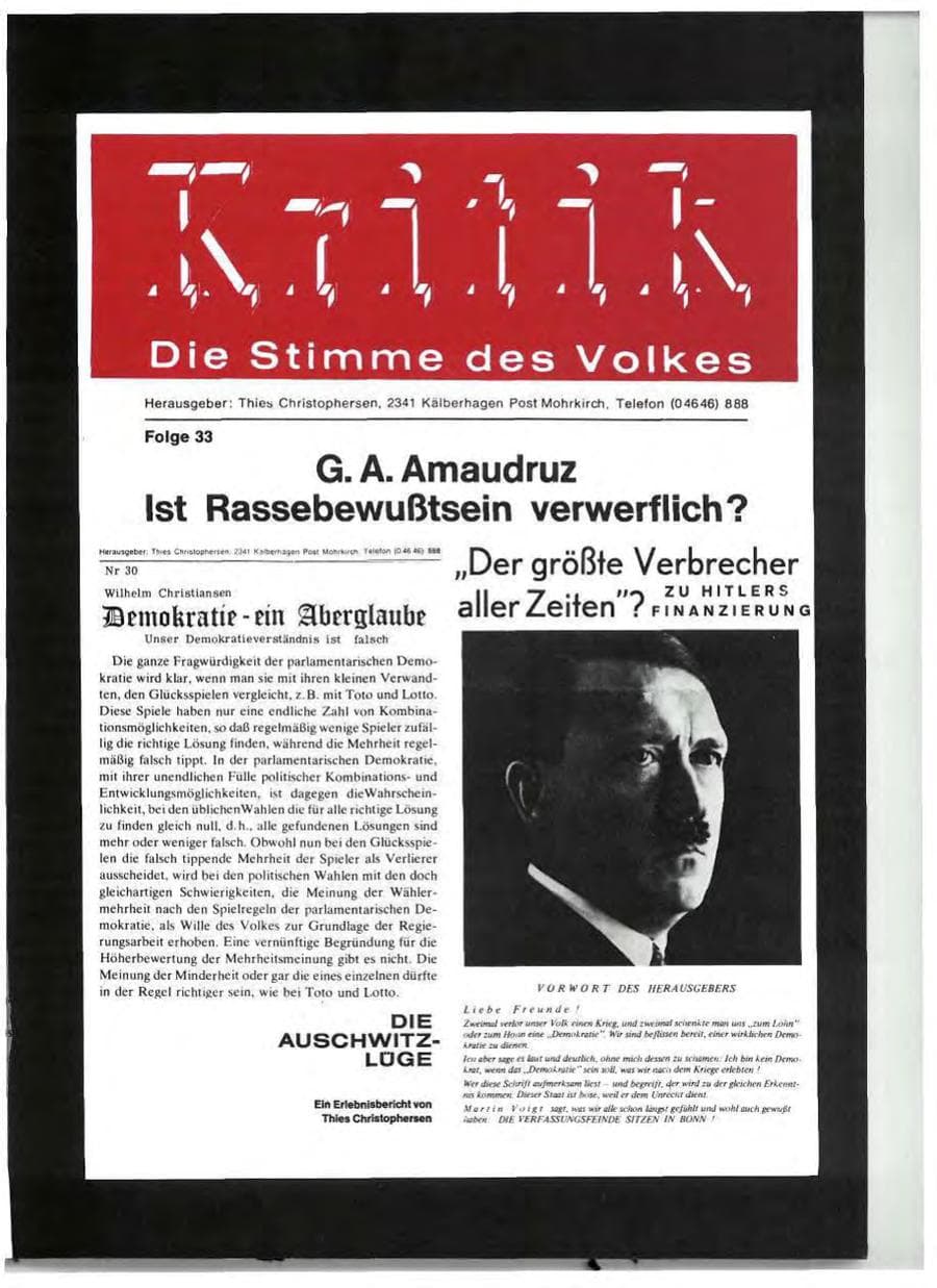 Seite 33 des Verfassungsschutzbericht 1976 Schleswig-Holstein