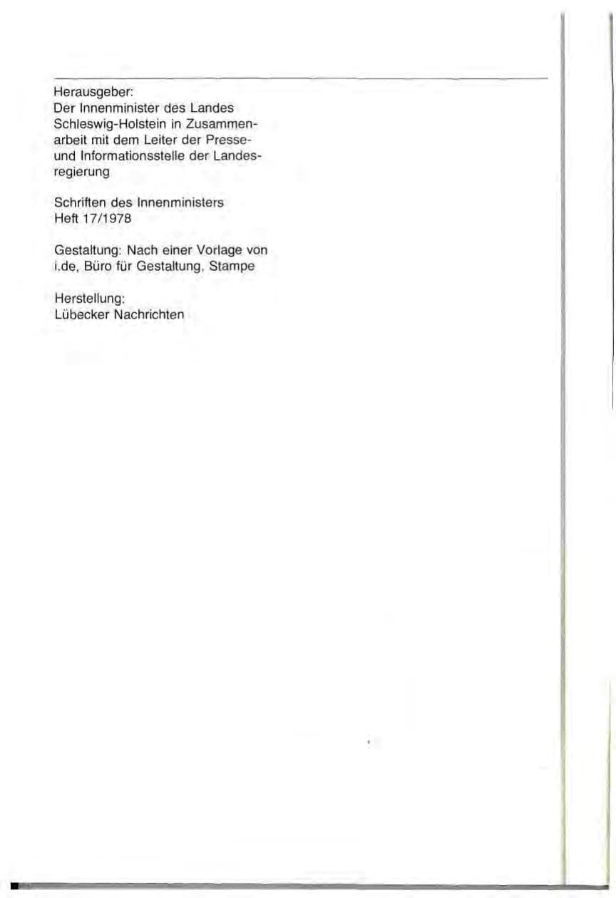 Seite 2 des Verfassungsschutzbericht 1977 Schleswig-Holstein