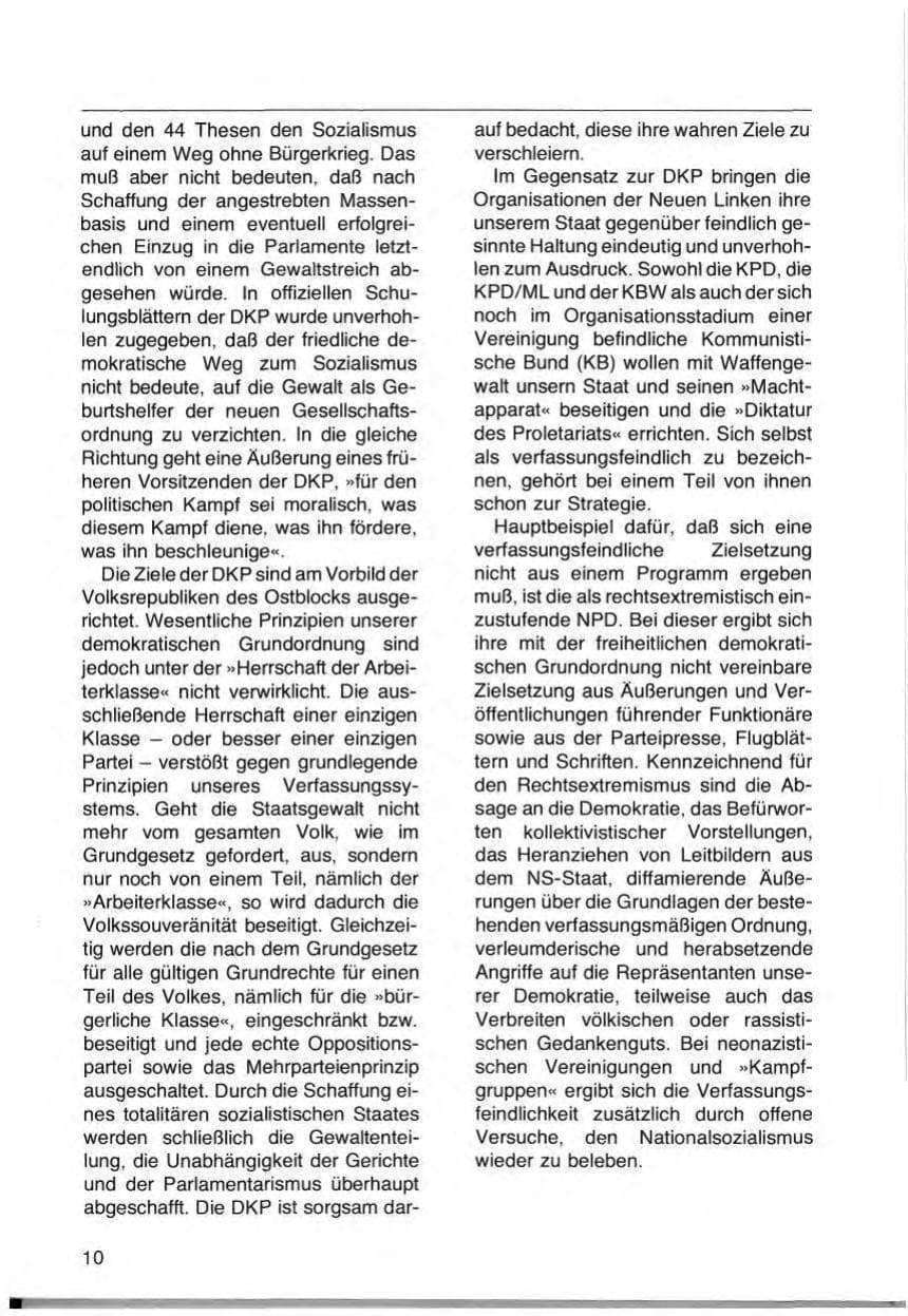 Seite 12 des Verfassungsschutzbericht 1977 Schleswig-Holstein