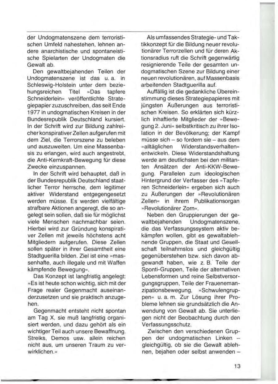 Seite 15 des Verfassungsschutzbericht 1977 Schleswig-Holstein