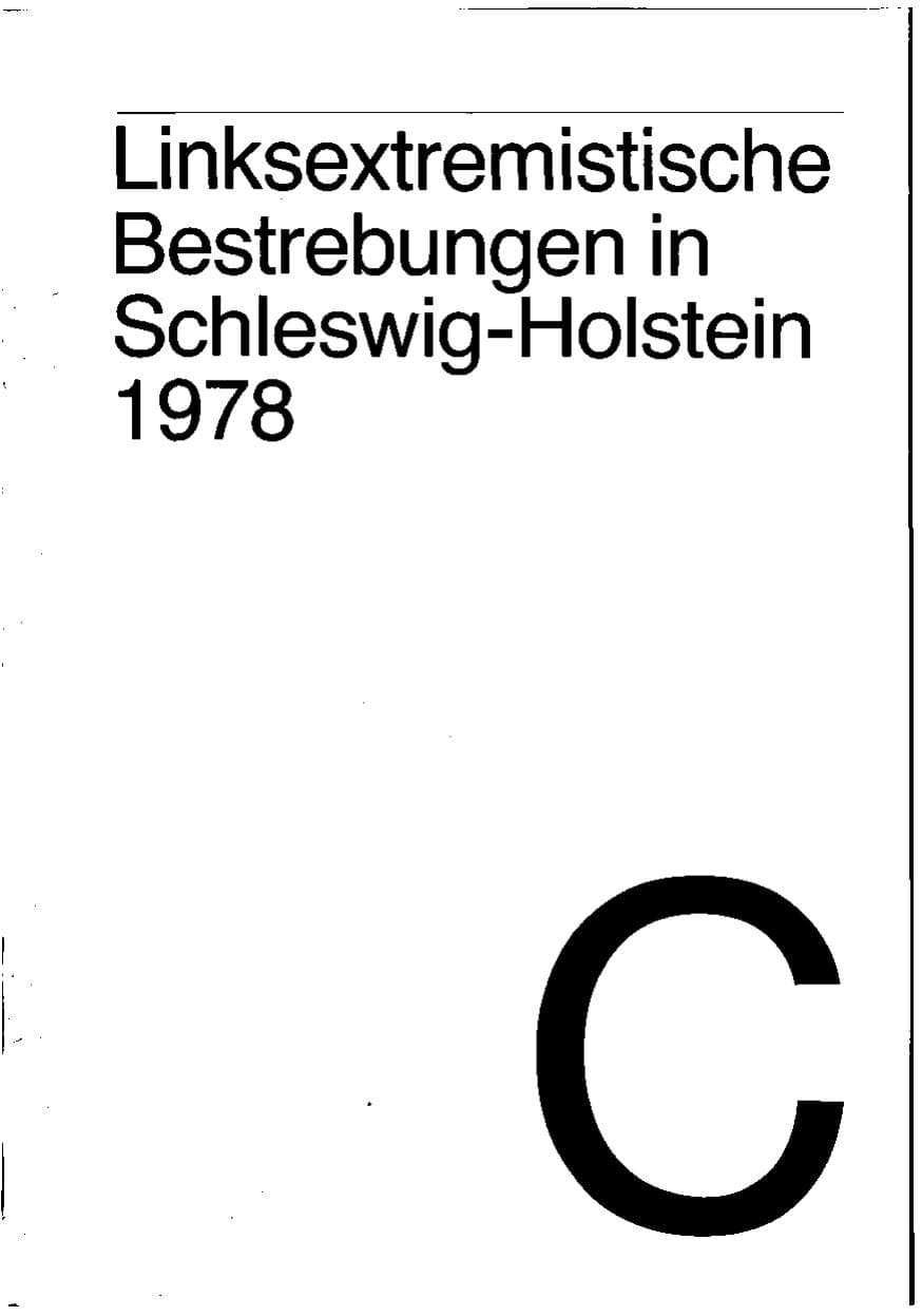 Seite 25 des Verfassungsschutzbericht 1978 Schleswig-Holstein