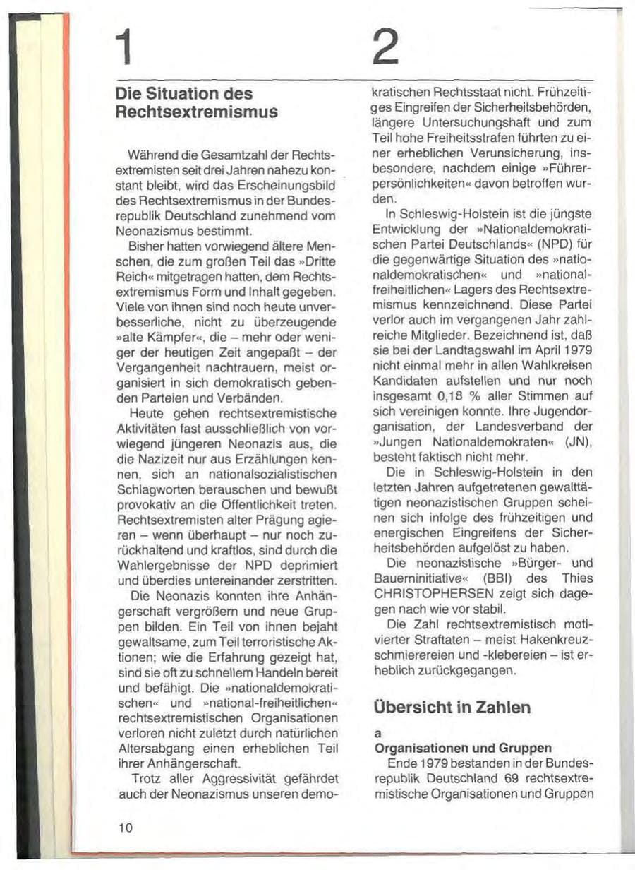 Seite 12 des Verfassungsschutzbericht 1979 Schleswig-Holstein