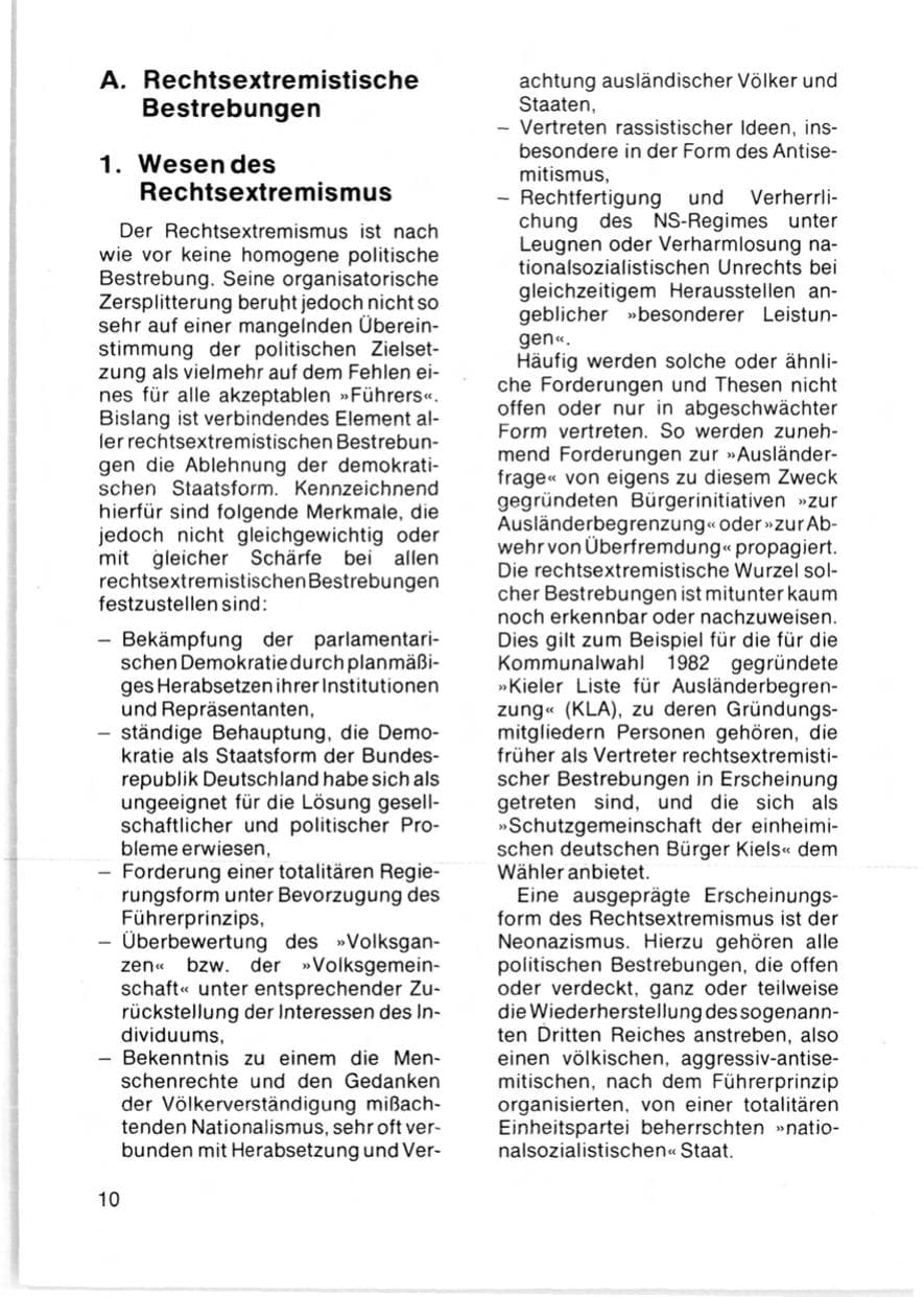 Seite 12 des Verfassungsschutzbericht 1981 Schleswig-Holstein