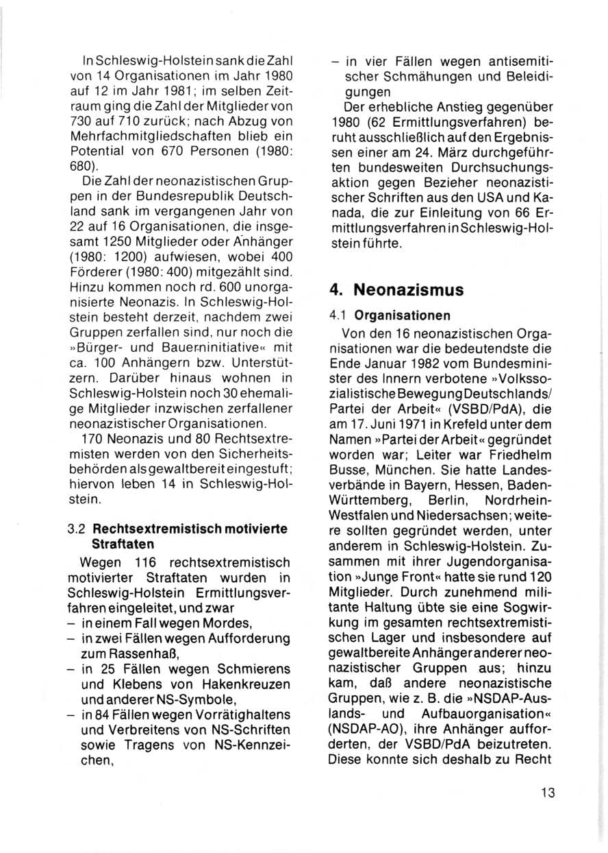Seite 15 des Verfassungsschutzbericht 1981 Schleswig-Holstein