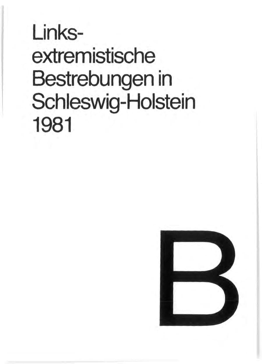 Seite 23 des Verfassungsschutzbericht 1981 Schleswig-Holstein