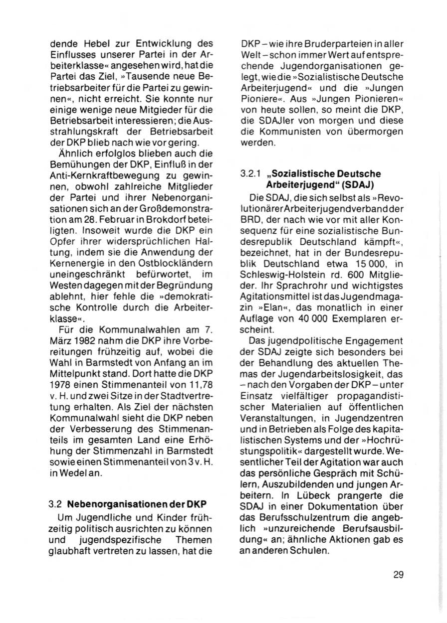 Seite 31 des Verfassungsschutzbericht 1981 Schleswig-Holstein