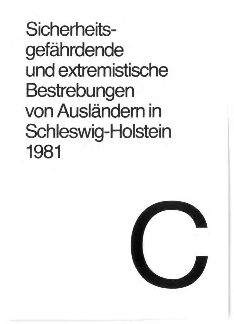 Seite 43 des Verfassungsschutzbericht 1981 Schleswig-Holstein