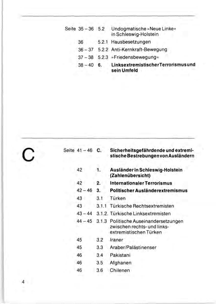 Seite 6 des Verfassungsschutzbericht 1981 Schleswig-Holstein