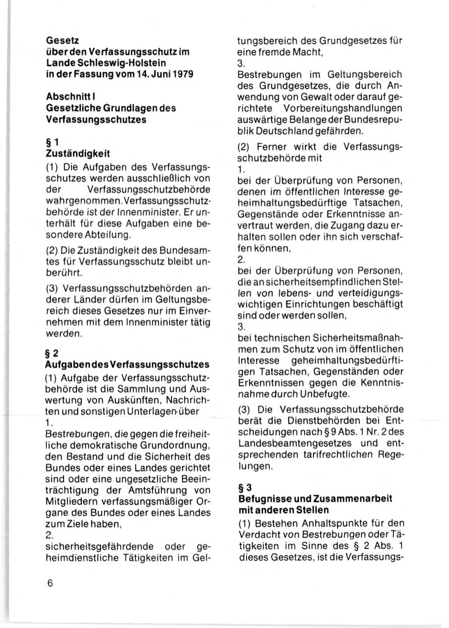 Seite 8 des Verfassungsschutzbericht 1981 Schleswig-Holstein