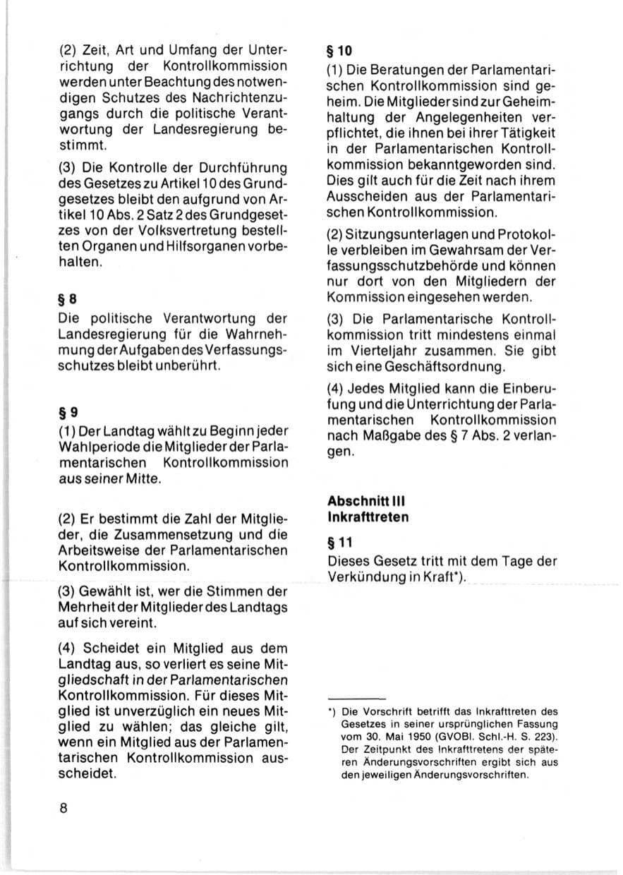 Seite 10 des Verfassungsschutzbericht 1981 Schleswig-Holstein
