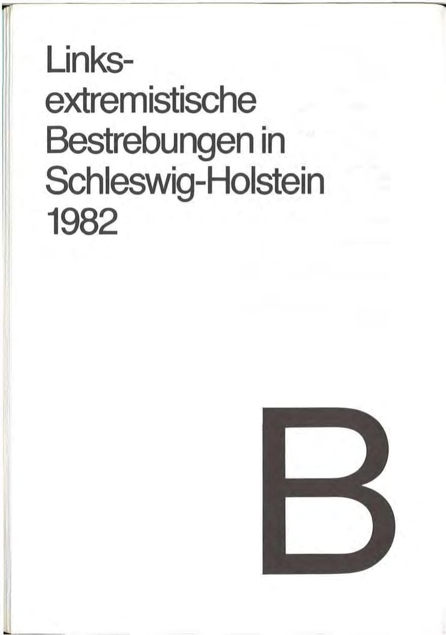 Seite 22 des Verfassungsschutzbericht 1982 Schleswig-Holstein