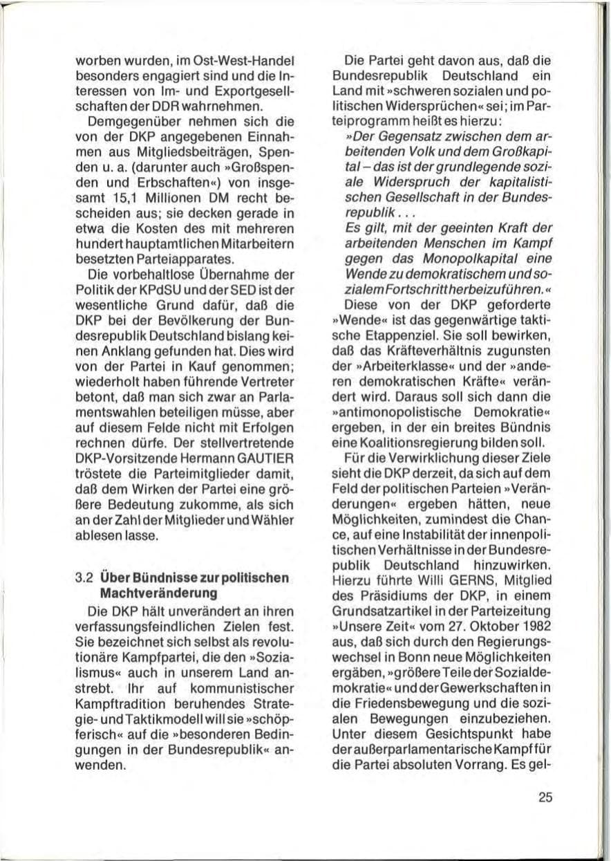 Seite 27 des Verfassungsschutzbericht 1982 Schleswig-Holstein
