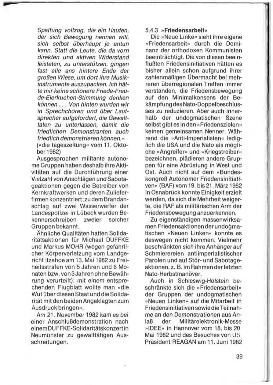 Seite 41 des Verfassungsschutzbericht 1982 Schleswig-Holstein