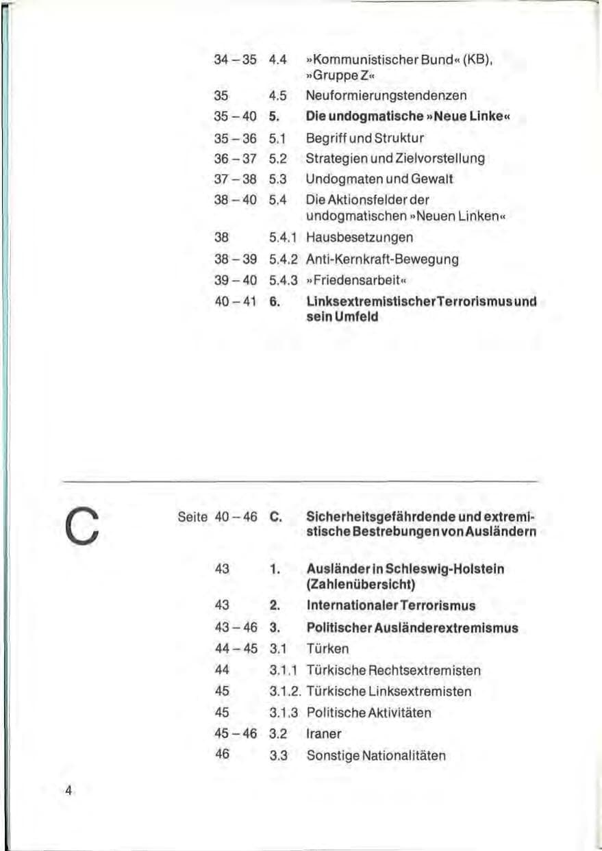 Seite 6 des Verfassungsschutzbericht 1982 Schleswig-Holstein
