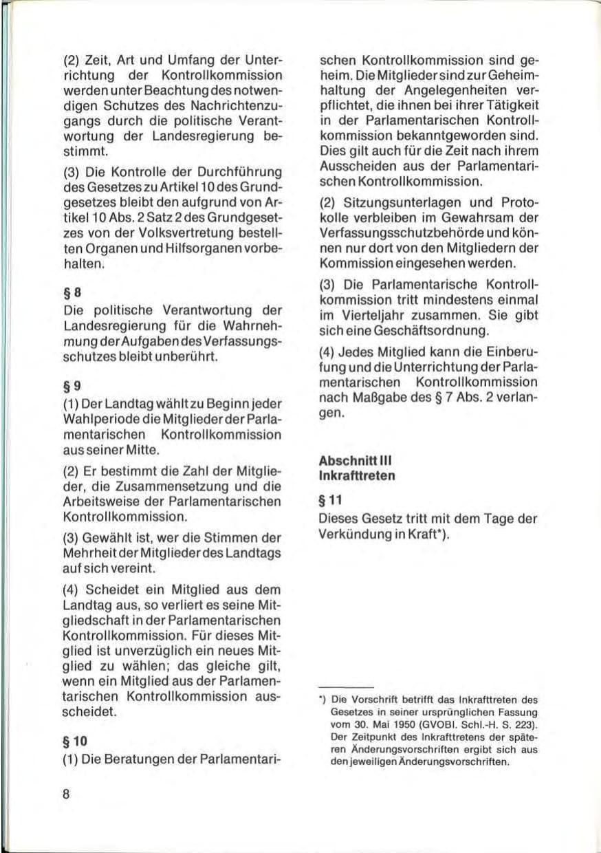 Seite 10 des Verfassungsschutzbericht 1982 Schleswig-Holstein