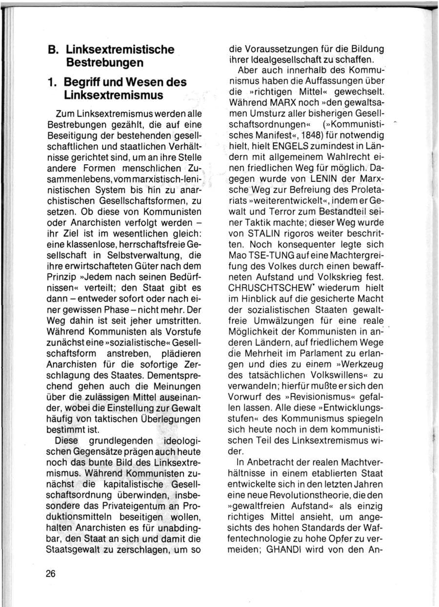 Seite 28 des Verfassungsschutzbericht 1983 Schleswig-Holstein
