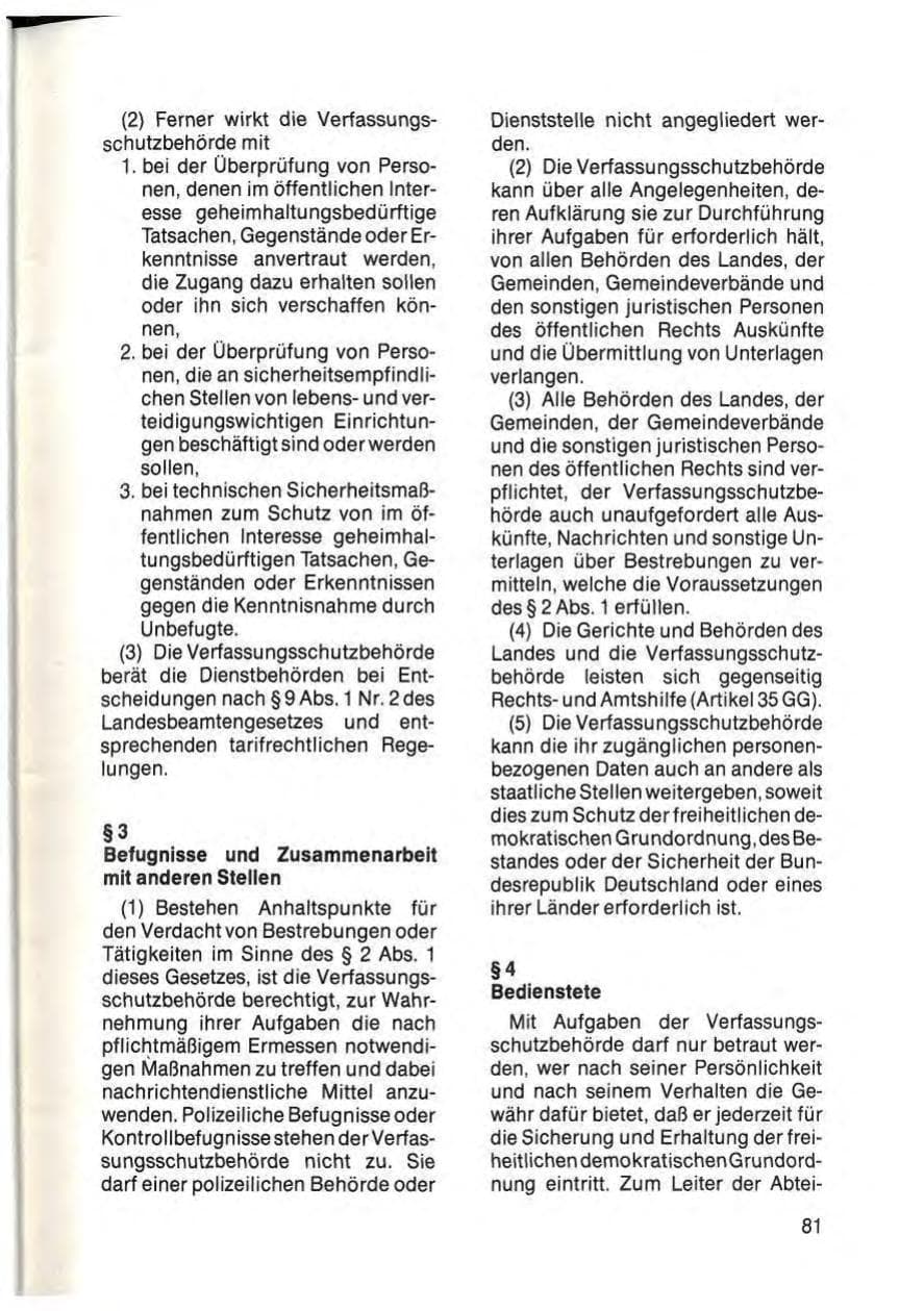 Seite 83 des Verfassungsschutzbericht 1985 Schleswig-Holstein