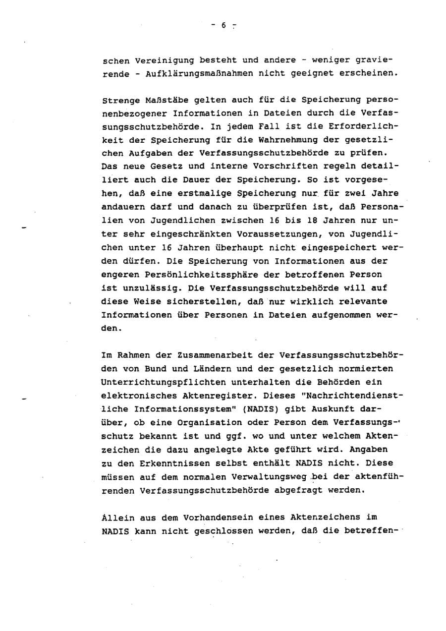 Seite 11 des Verfassungsschutzbericht 1993 Schleswig-Holstein