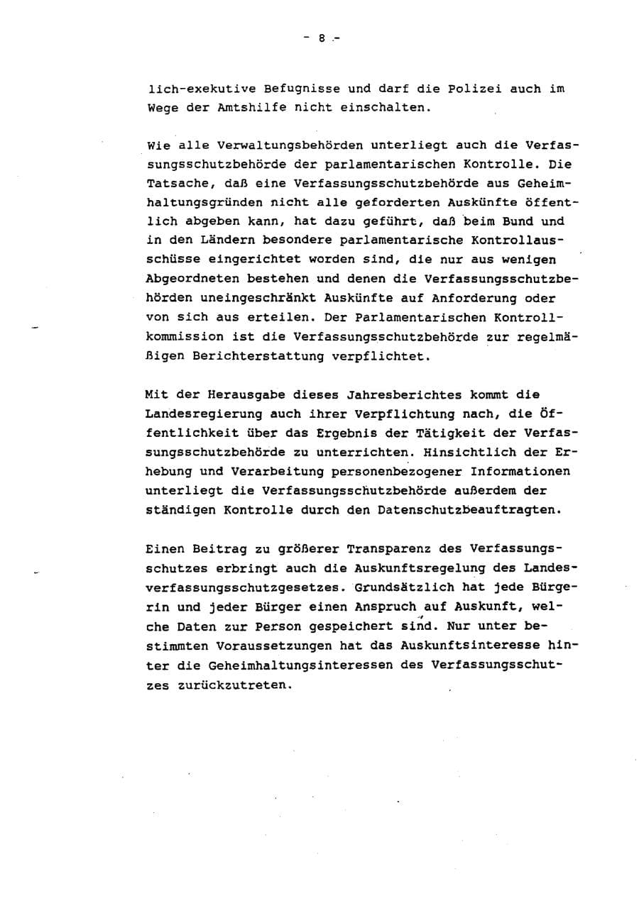 Seite 13 des Verfassungsschutzbericht 1993 Schleswig-Holstein