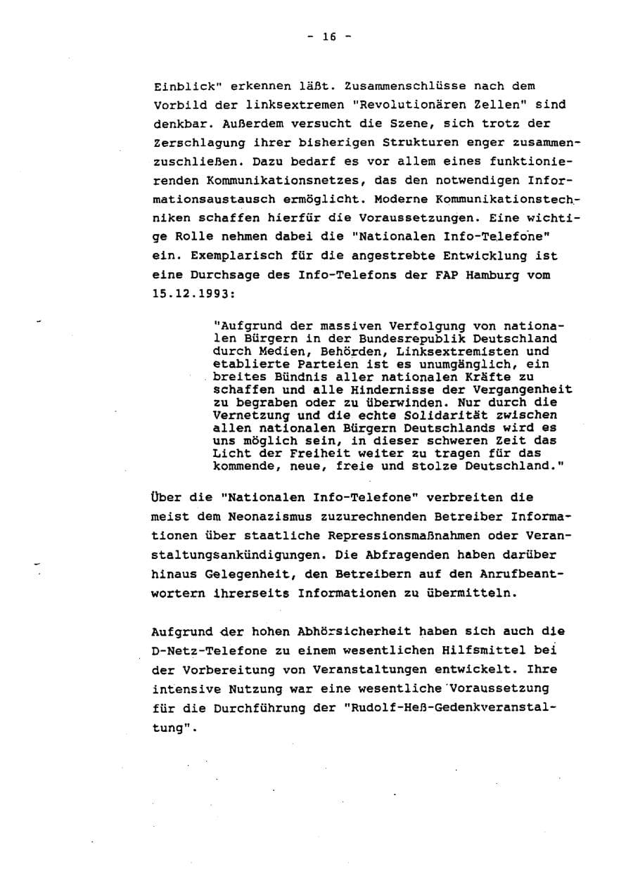 Seite 21 des Verfassungsschutzbericht 1993 Schleswig-Holstein