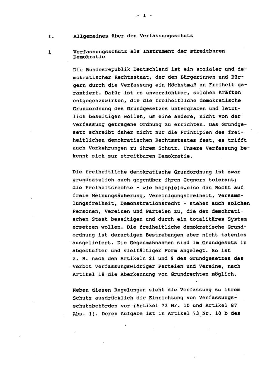Seite 6 des Verfassungsschutzbericht 1993 Schleswig-Holstein