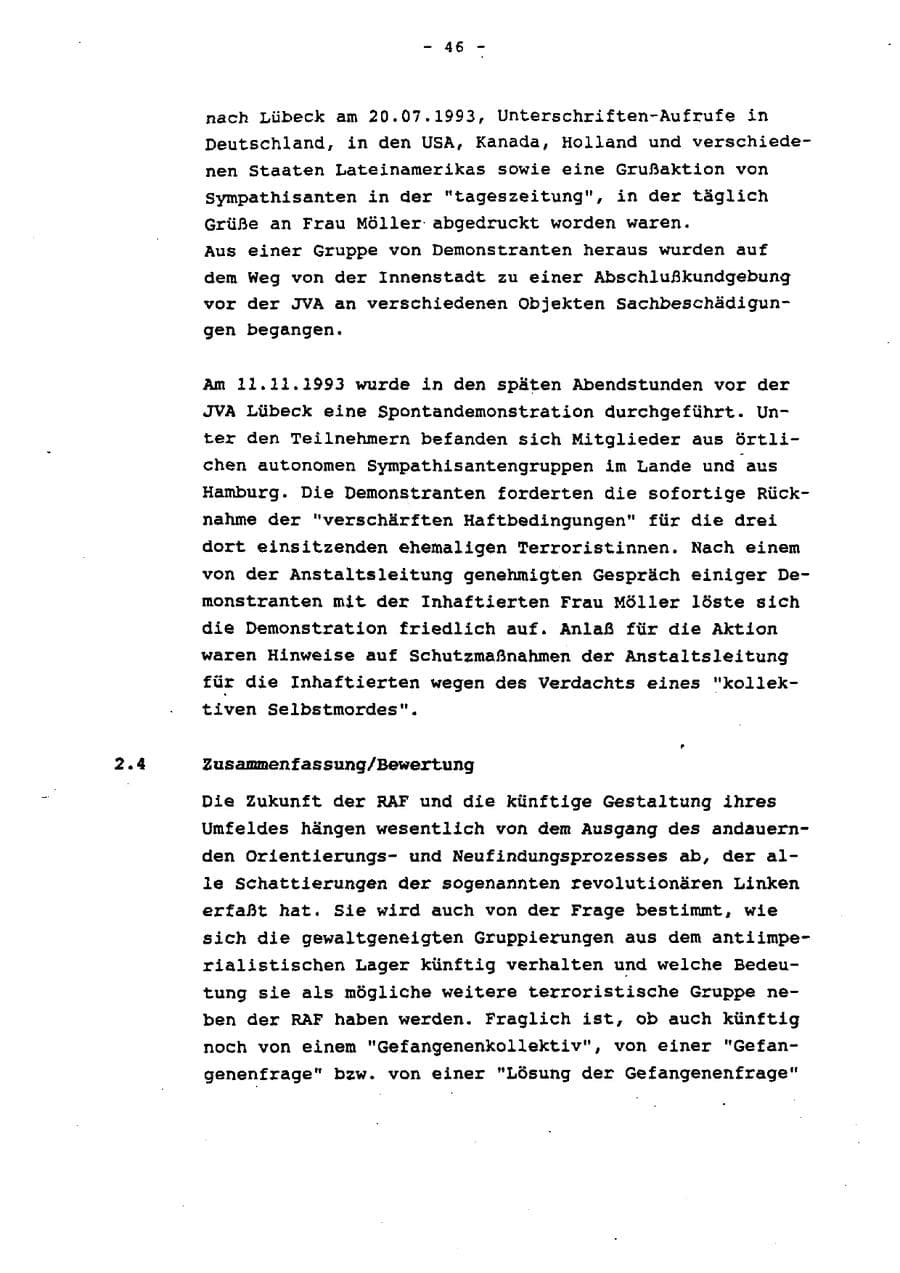 Seite 51 des Verfassungsschutzbericht 1993 Schleswig-Holstein