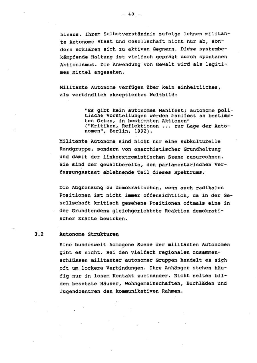Seite 53 des Verfassungsschutzbericht 1993 Schleswig-Holstein