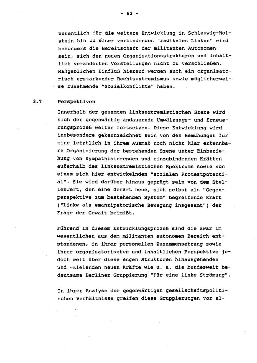 Seite 67 des Verfassungsschutzbericht 1993 Schleswig-Holstein