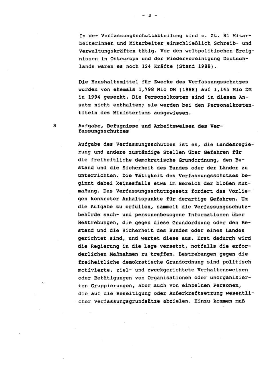 Seite 8 des Verfassungsschutzbericht 1993 Schleswig-Holstein